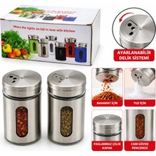 Enfa ENF-256 Cam Tuzluk ve Baharatlık 90 ml Metal Kapaklı- 12'li Paket
