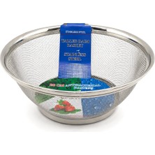 Yakut Kulpsuz Tel Süzgeç Sepet 28CM Metal Tasarım