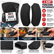 KRT Ibico K22-017 2'li Silikon Tava Tutacağı Siyah- 24'li Paket