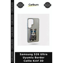 Carlburn Samsung S26 Ultra Uyumlu Border Collie Kılıf 3D Göz Alıcı Gözlüklü Stil Sahibi