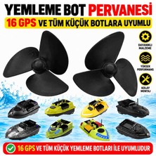 Yemleme Botu Pervanesi 16 Gps ve Tüm Küçük Yemleme Botlarına Uyumlu Sağ Sol Pervane Seti