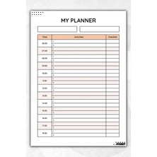 Ficksy Zamansız Çok Amaçlı Günlük Haftalık Aylık Planlayıcı - A4 Ebat Yapılacaklar - 30 Yaprak - Planner