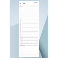 Ficksy Yapılacaklar Listesi - 50 Sayfa - 10,5*29,7 cm - To Do List - Checklist- Kontrol Listesi - Planlayıcı