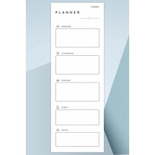 Ficksy Yapılacaklar Listesi - 50 Sayfa - 10,5*29,7 cm - To Do List - Checklist- Kontrol Listesi - Planlayıcı