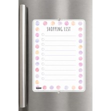 Ficksy Alışveriş Listesi - A5 - Mıknatıslı - Pvc - Buzdolabı Notluk & Masaüstü - Yaz Sil - Planlayıcı