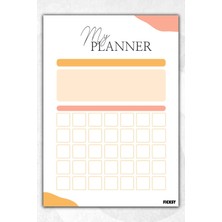 Ficksy Günlük Planlayıcı - A5 Ebat Yapılacaklar - 50 Yaprak - Daily Planner