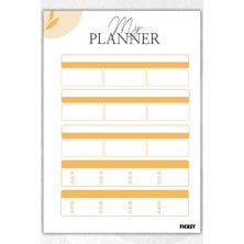 Ficksy Zamansız Çok Amaçlı Günlük Haftalık Aylık Planlayıcı - A4 Ebat Yapılacaklar - 30 Yaprak - Planner