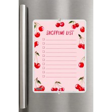Ficksy Alışveriş Listesi - A5 - Mıknatıslı - Pvc - Buzdolabı Notluk & Masaüstü - Yaz Sil - Planlayıcı