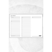 Ficksy Günlük Planlayıcı - A4 Ebat Yapılacaklar - 30 Yaprak - Daily Planner