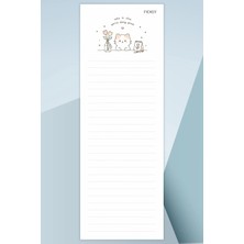 Ficksy Yapılacaklar Listesi - 50 Sayfa - 10,5*29,7 cm - To Do List - Checklist- Kontrol Listesi - Planlayıcı