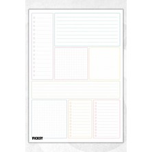 Ficksy Yapılacaklar Listesi - A4 - 30 Sayfa - To Do List - Checklist - Kontrol Listesi - Planlayıcı
