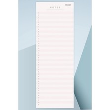 Ficksy Yapılacaklar Listesi - 50 Sayfa - 10,5*29,7 cm - To Do List - Checklist- Kontrol Listesi - Planlayıcı