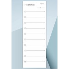 Ficksy Yapılacaklar Listesi - 50 Sayfa - 10,5*29,7 cm - To Do List - Checklist- Kontrol Listesi - Planlayıcı