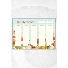 Ficksy Haftalık Planlayıcı - A4 Ebat Yapılacaklar - 30 Yaprak - Weekly Planner
