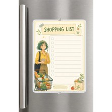 Ficksy Alışveriş Listesi - A5 - Mıknatıslı - Pvc - Buzdolabı Notluk & Masaüstü - Yaz Sil - Planlayıcı