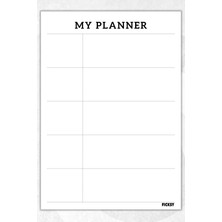Ficksy Zamansız Çok Amaçlı Günlük Haftalık Aylık Planlayıcı - A4 Ebat Yapılacaklar - 30 Yaprak - Planner