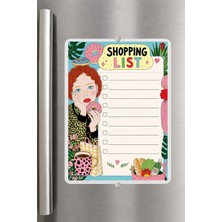 Ficksy Alışveriş Listesi - A5 - Mıknatıslı - Pvc - Buzdolabı Notluk & Masaüstü - Yaz Sil - Planlayıcı