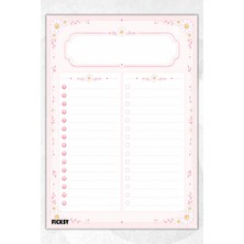 Ficksy Yapılacaklar Listesi - A5 - 50 Sayfa - To Do List - Checklist - Kontrol Listesi - Planlayıcı