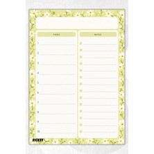 Ficksy Yapılacaklar Listesi - A5 - 50 Sayfa - To Do List - Checklist - Kontrol Listesi - Planlayıcı