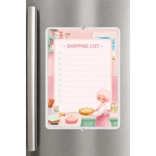Ficksy Alışveriş Listesi - A5 - Mıknatıslı - Pvc - Buzdolabı Notluk & Masaüstü - Yaz Sil - Planlayıcı