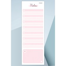 Ficksy Yapılacaklar Listesi - 50 Sayfa - 10,5*29,7 cm - To Do List - Checklist- Kontrol Listesi - Planlayıcı