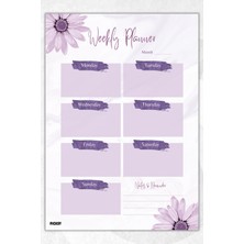 Ficksy Haftalık Planlayıcı - A4 Ebat Yapılacaklar - 30 Yaprak - Weekly Planner