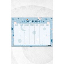 Ficksy Çocuk Haftalık Planlayıcı - A4 - 30 Yaprak - Öğrenci Planlayıcı - Okul Planlayıcı - Ders Programı