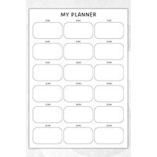 Ficksy Günlük Planlayıcı - A4 Ebat Yapılacaklar - 30 Yaprak - Daily Planner