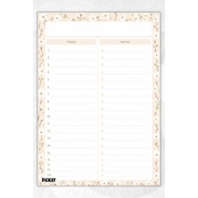 Ficksy Yapılacaklar Listesi - A4 - 30 Sayfa - To Do List - Checklist - Kontrol Listesi - Planlayıcı