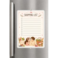 Ficksy Alışveriş Listesi - A5 - Mıknatıslı - Pvc - Buzdolabı Notluk & Masaüstü - Yaz Sil - Planlayıcı