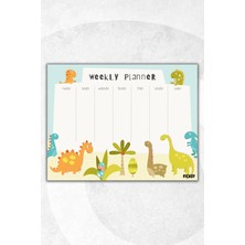 Ficksy Çocuk Haftalık Planlayıcı - A4 - 30 Yaprak - Öğrenci Planlayıcı - Okul Planlayıcı - Ders Programı