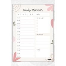 Ficksy Günlük Planlayıcı - A4 Ebat Yapılacaklar - 30 Yaprak - Daily Planner