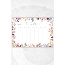 Ficksy Haftalık Planlayıcı - A4 Ebat Yapılacaklar - 30 Yaprak - Weekly Planner