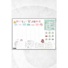 Ficksy Çocuk Haftalık Planlayıcı - A4 - 30 Yaprak - Öğrenci Planlayıcı - Okul Planlayıcı - Ders Programı