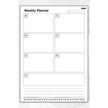 Ficksy Haftalık Planlayıcı - A4 Ebat Yapılacaklar - 30 Yaprak - Weekly Planner