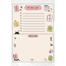 Ficksy Yapılacaklar Listesi - A5 - 50 Sayfa - To Do List - Checklist - Kontrol Listesi - Planlayıcı