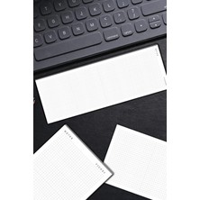 Ficksy Kareli Yapılacaklar Listesi - 50 Sayfa - 10,5*29,7 cm - To Do List - Checklist- Kontrol Listesi - Planlayıcı