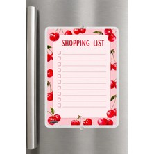 Ficksy Alışveriş Listesi - A5 - Mıknatıslı - Pvc - Buzdolabı Notluk & Masaüstü - Yaz Sil - Planlayıcı