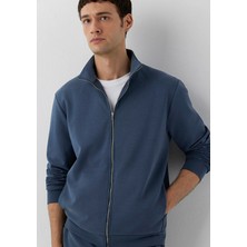 Mavi (Tencel™) Modal Karışımlı Fermuarlı Mavi Sweatshirt 0S20042-18790
