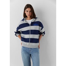 Mavi Kapüşonlu Mavi Sweatshirt 1S20107-81518