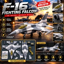 F-16 Fighting Falcon Uçak Maketi – 3D Baskı Askeri Jet Modeli
