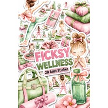 Ficksy Yoga Sticker Seti - 20 Adet Meditasyon Etiket Çıkartma