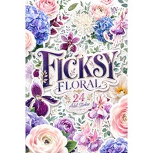Ficksy Çiçek Sticker Seti - 24 Adet Etiket Çıkartma