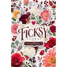 Ficksy Çiçek Sticker Seti - 29 Adet Etiket Çıkartma