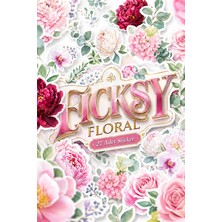 Ficksy Çiçek Sticker Seti - 27 Adet Etiket Çıkartma