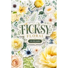 Ficksy Çiçek Sticker Seti - 26 Adet Etiket Çıkartma