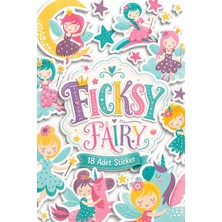 Ficksy Unicorn Sevimli Peri Kızları Sticker Seti - 18 Adet Etiket Çıkartma