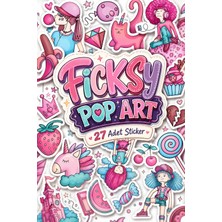 Ficksy Sevimli Pop Art Stili Prenses Sticker Seti - 27 Adet Etiket Çıkartma