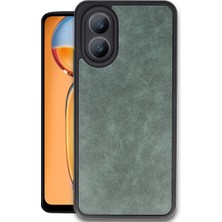 Oppo A38 Kılıf Aras Deri Kapak - Koyu Yeşil