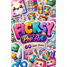 Ficksy Kawaii Okul Temalı Sticker Seti - 60 Adet Etiket Çıkartma